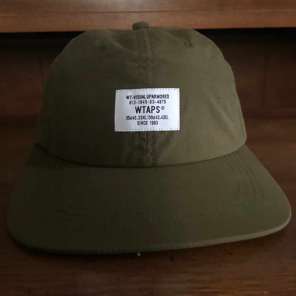 WTAPS olive camp cap hat